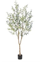 7 ft faux olive tree