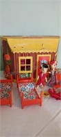 Vintage Mr & Mrs Mouse House w Mice & Accessories