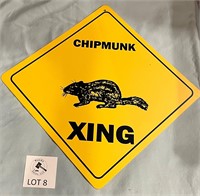 Chipmunk Xing Sign