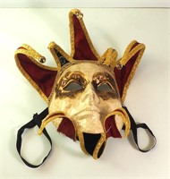 Venice Italy Artist Signed Jester Full Face Mask