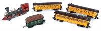 LIONEL O GAUGE MODEL TRAIN CARS & LOCOMOTIVE