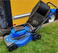 KOBALT BATTERY OP LAWN MOWER WORKS GREAT