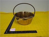 Brass Pot with Metal Handle