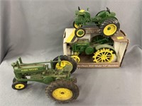 (3) John Deere Toy Tractors