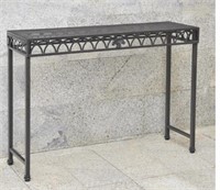 segovian iron console table