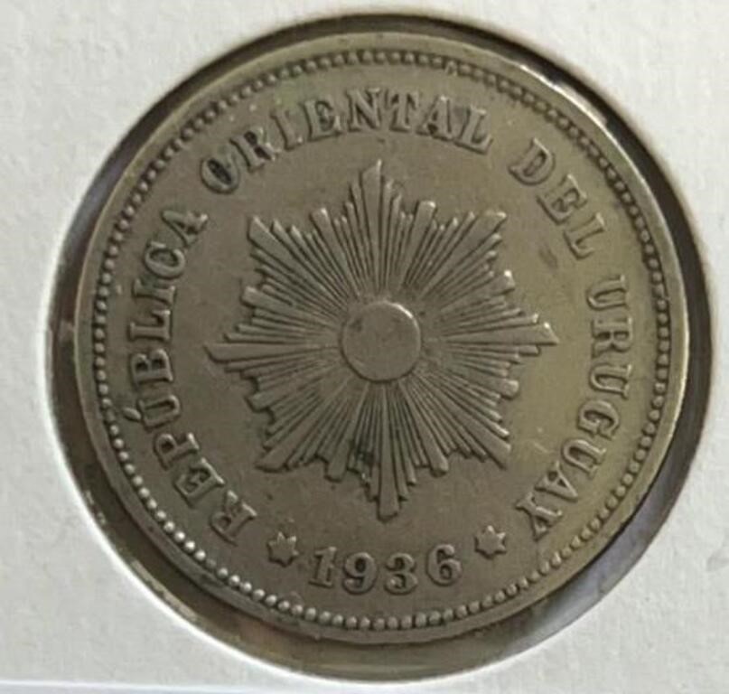 1936 Uruguay 5 Centesimos