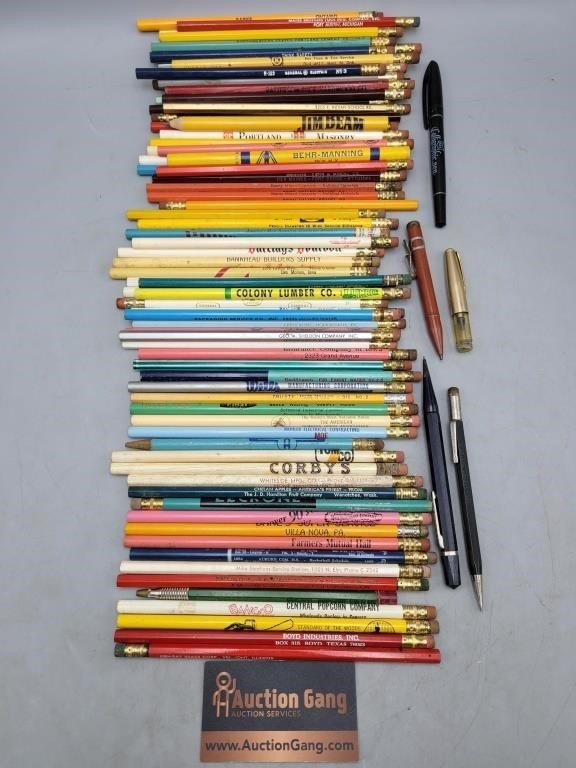 Advertising Pencils Lot McCullough, Jim Beam, Tom