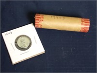 Roll of 1943 D STEEL cents plus 1