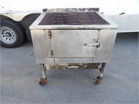 36" Wood Burning Char-Broiler /With Stand and Cas