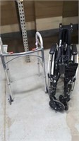 Walker wheelchair set