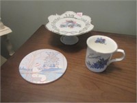 stamped vintage dishes