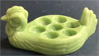 Jadeite Hen Egg Holder