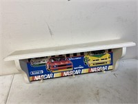 NASCAR wooden wall shelf