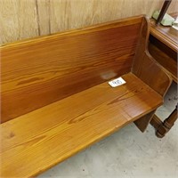 4 FT. ANTIQUE CHURCH PEW