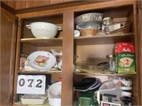 Contents of Kitchen Shelves Shown