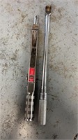 Snap on torque wrench