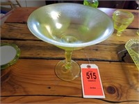 Vaseline Glass Martini Glass