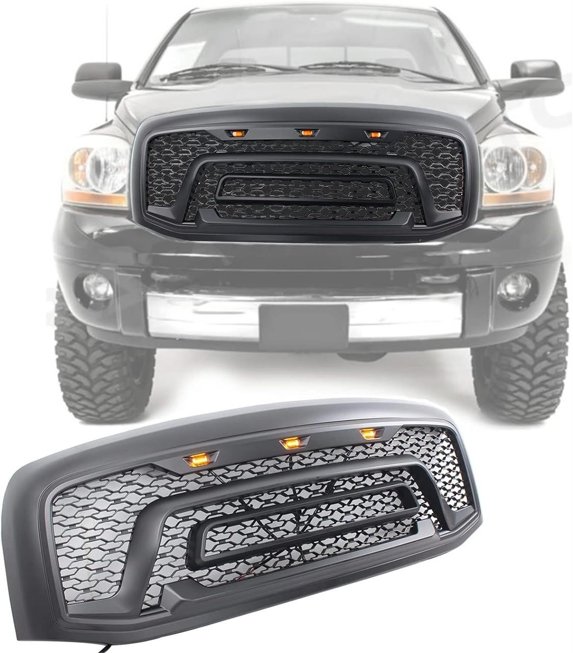 $189  Rebel Style Front Grill Matte Black with LED