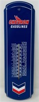 Chevron Gasoline Metal Thermometer