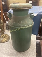 Vintage milk can, worn, 25in tall