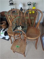 Three Chairs, Exerciser  And Birdcage