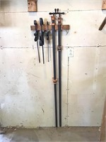 bar clamps and quick clamps pictured