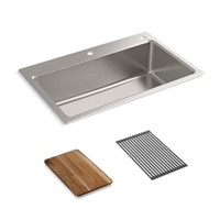Kohler Prologue Dual-mount 33-in X 22-in Stainless