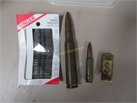 Two Shells, Money Clip and Needles, no shipping