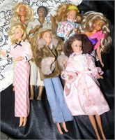 Barbies - 7 dolls