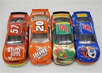 1/24 die cast Nascar cars number 57, 20, 5 and 5