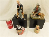 4 Male Royal Doulton Figurines