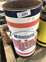 Minnesota Twins waste can, 19.5T