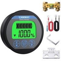 CAMWAY Battery Monitor 8-120V 0-500A Voltmeter