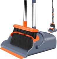 kelamayi Upgrade Broom and Dustpan Set  Self-Clean