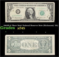 1963B $1 'Barr Note' Federal Reserve Note (Richmon