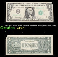1963B $1 'Barr Note' Federal Reserve Note (New Yor
