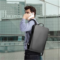Anti-Theft Hard Shell Laptop Backpack  17 Inch