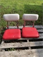 TWO OLDER STADIUM SEATS IN GOOD CONDITION