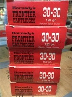5 boxes of “hornadys” 30-30 ammo