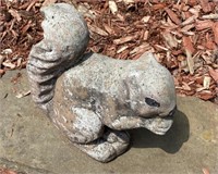 Cement Seated Squirrel