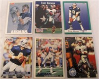Sheet Of 6 Troy Aikman Football Cards