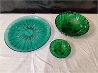 Green Glass Dishware