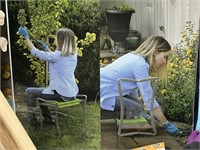 BLOOM FOLDABLE GARDEN BENCH RETAIL $40