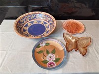 Assortment of Orange Dishware