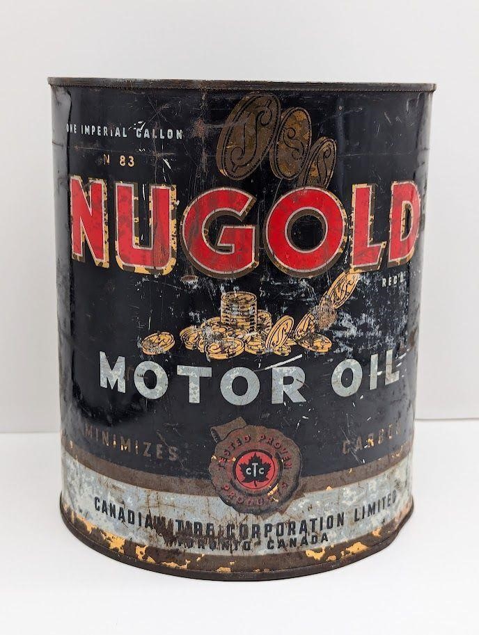 Nugold Motor Oil Can Imperial Gallon