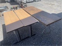 2 18x60 in tables And 2ft x 6ft table