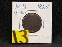 1828 1/2 Cent (13 Stars)