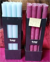 43 - NEW WMC LOT OF TAG TAPER CANDLES (N25)