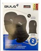 Bula Convertable Balaclava Black 2 Pack