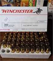 Winchester 38 Special Full Metal Jacket bullets